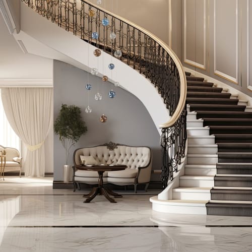 Palazzo transparent and colorful glass lighting chandelier | Chandeliers by Galilee Lighting