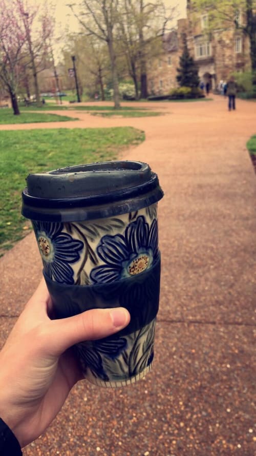 Handmade Travel Mug | Tableware by Audry Deal-McEver Pottery | Sewanee, TN in Sewanee