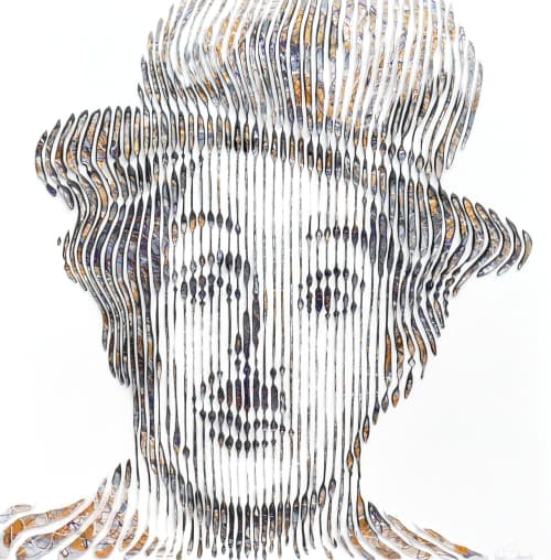 CHARLIE CHAPLIN FOREVER | Oil And Acrylic Painting in Paintings by Virginie SCHROEDER