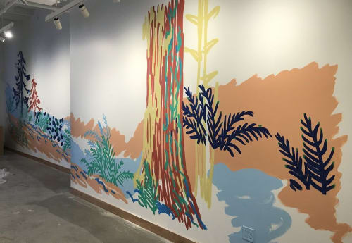 Forest Mural | Murals by Murals By Marg | WeWork in Toronto
