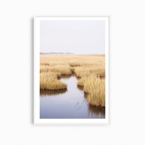 New England coastal photography, 'Salt Marsh' (Vertical) | Photography by PappasBland