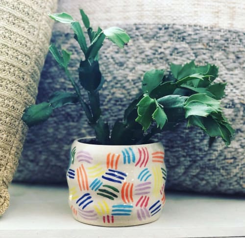 Rainbow swatch planter | Vases & Vessels by Jamila Goods - Jess Miller