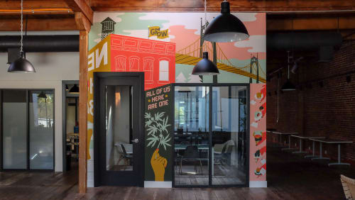 The Commune Mural | Murals by J&S Signs | The Commune in Portland
