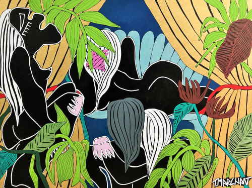 Agapo IX | Oil And Acrylic Painting in Paintings by THEODOSIA MARCHANT