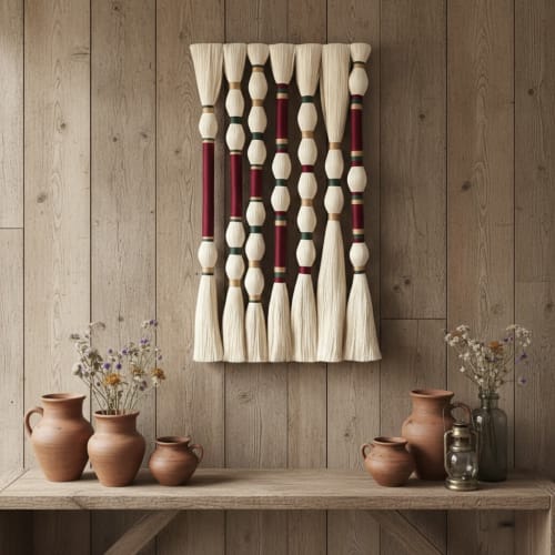 Lomas horizontal hanging extra large tapestry wall art | Macrame Wall Hanging in Wall Hangings by Sarmal Design