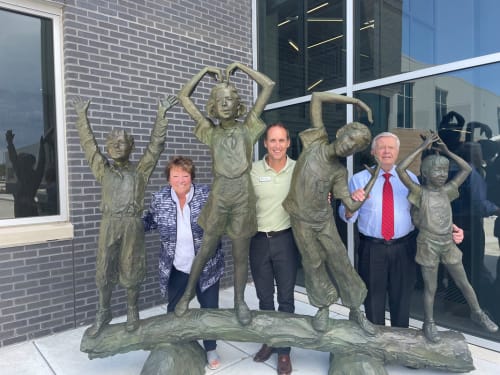 YMCA by Jane DeDecker, NSG | Public Sculptures by JK Designs and the National Sculptors' Guild | YMCA in Bloomington