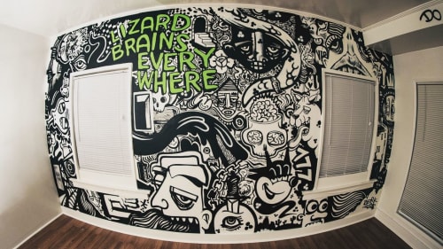 Lizard Brains | Paintings by Berk Visual