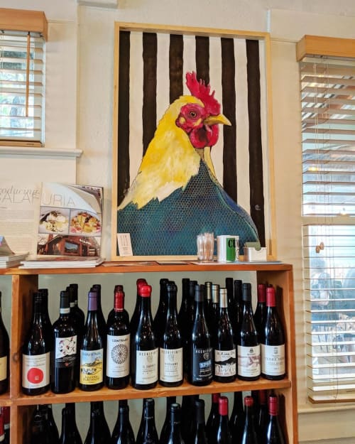 Rooster Painting | Paintings by Emily Reid | Calafuria in Reno