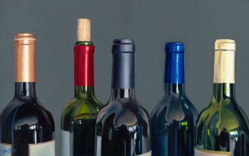 'Put A Cork In It' Original Oil Painting | Oil And Acrylic Painting in Paintings by Jenny Stewart's Fine Art