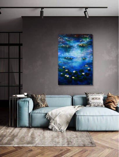 Water lily paradise | Paintings by Elena Parau