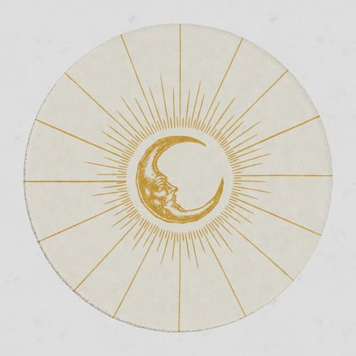 Astros Moon Circle | Area Rug in Rugs by Woop Rugs