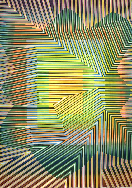 'Burst' - work on paper | Drawing in Paintings by Elyce Abrams