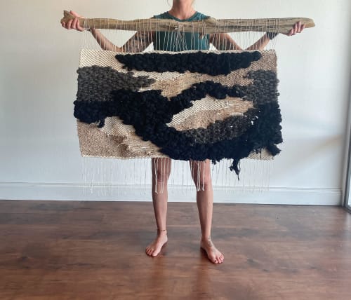 Organic Modern Wall Hanging "Granite" | Tapestry in Wall Hangings by MossHound Designs by Nicole Hemmerly