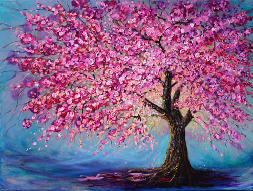 "Rooted in Radiance" – Original Painting | Oil And Acrylic Painting in Paintings by DaggArt