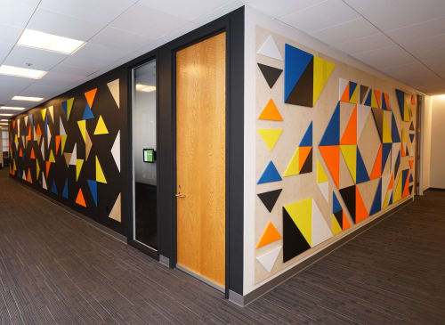 "Geometry" | Wall Hangings by ANTLRE - Hannah Sitzer | Palantir Technologies in Palo Alto