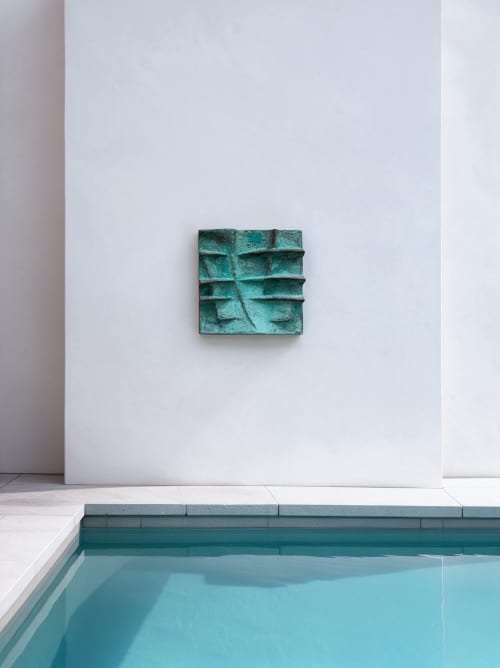 Strata in Verdigris | Wall Hangings by Boldstone