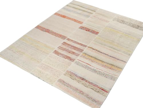 Rug & Kilim’s Patchwork Kilim Runner in Polychromatic Stripe | Area Rug in Rugs by Rug and Kilim