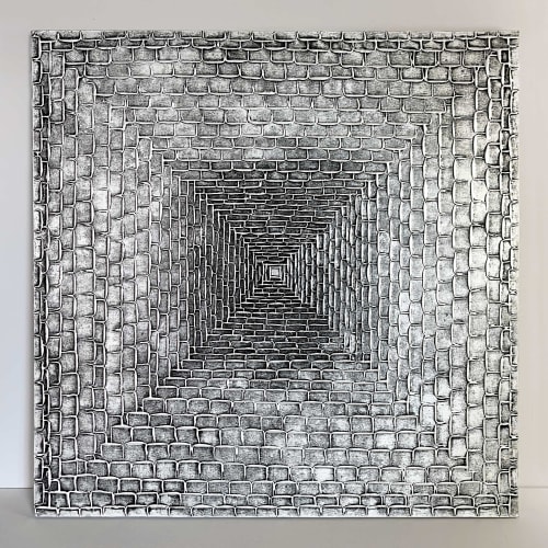 Silver Way (SOLD) | Oil And Acrylic Painting in Paintings by Alessia Lu