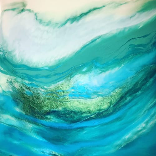 Private Collection:  Costal Charm | Oil And Acrylic Painting in Paintings by MELISSA RENEE fieryfordeepblue  Art & Design