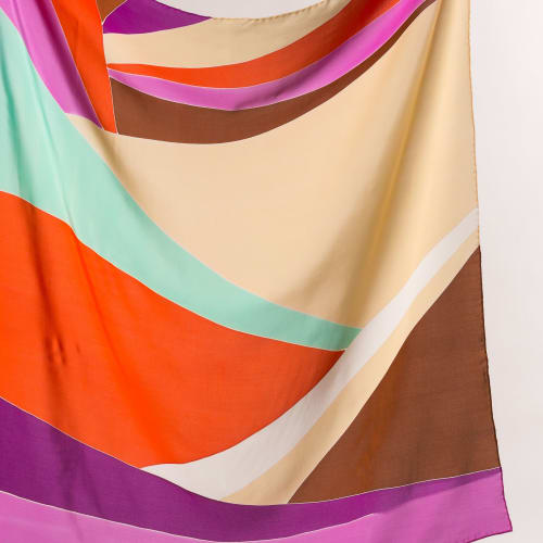 "Goncharova" hand-painted 100% silk scarve | Apparel & Accessories by Natalia Lumbreras | Madrid in Madrid