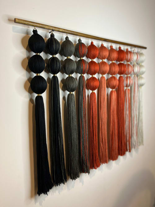 Amber: Medium Gradient Sculptural Wall Hanging | Wall Hangings by Cadence by Clarity Craft Studio