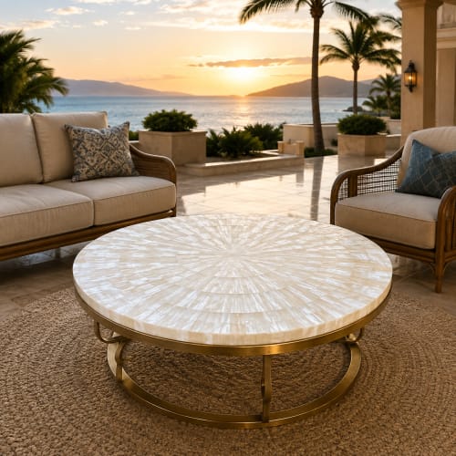 Selenite cofee table | Candle Holder in Decorative Objects by SK EPOXY CRAFT