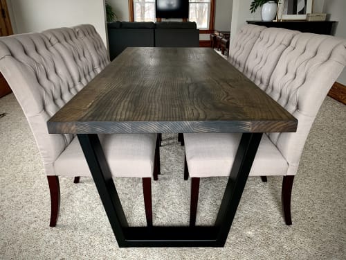 Industrial Black Ash Table | Tables by Hazel Oak Farms