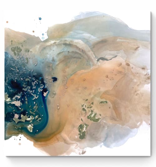 Winter by the sea 7 (the sand) | Oil And Acrylic Painting in Paintings by Cristina Dalla Valentina