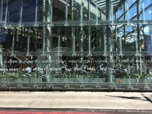 Street Calligraphy | Art & Wall Decor by PAScribe | Borough Market Hall in London