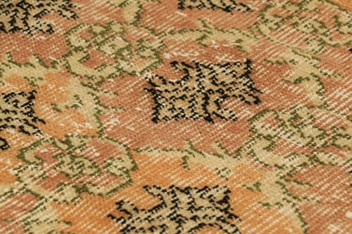 Vintage Zeki Müren Rug in Beige with Colorful Geometric | Area Rug in Rugs by Rug and Kilim