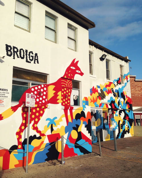 Newport Hotel Fremantle Mural Commission | Murals by Brolga | Newport Hotel in Fremantle