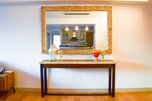 Custom-made Console Table and Mirror with Driftwood lamination | Tables by MURILLO Cebu