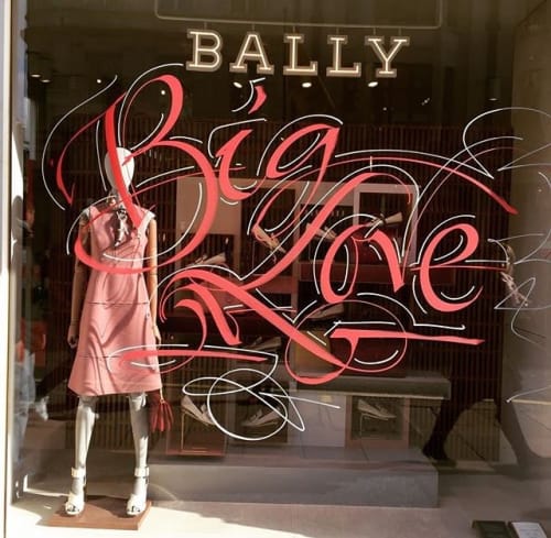 Big Love | Art & Wall Decor by PAScribe | BALLY London Flagship Store in London