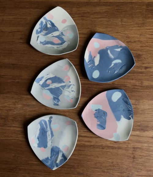 Nerikomi Plate | Ceramic Plates by Renee's Ceramics