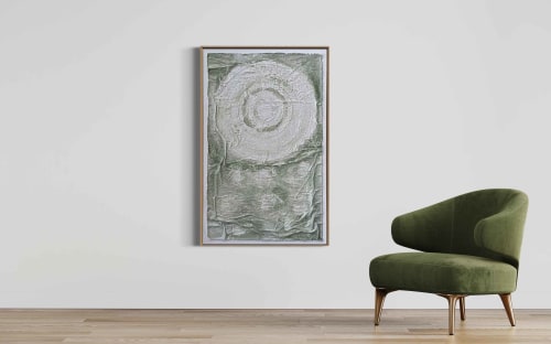 Circles C4830 A | Mixed Media by Michael Denny Art, LLC