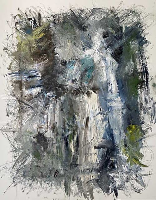 Time Passages Oil Contemporary Abstract By Red * 60" x 48" | Oil And Acrylic Painting in Paintings by Strokes by Red - Red (Linda Harrison)