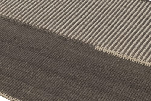 Rug & Kilim's Accent Kilim, Gray Field with Beige Textural | Rugs by Rug and Kilim