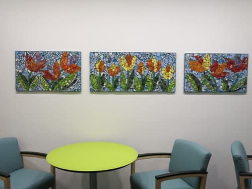 Tulipmania | Public Mosaics by Bette Ann Libby | Boston Children's Hospital in Boston