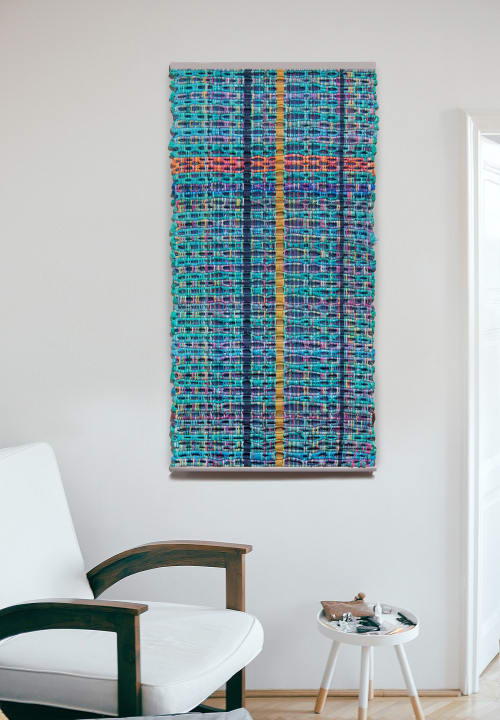 Art Weaving: Colorful Living | Macrame Wall Hanging in Wall Hangings by Doerte Weber