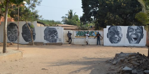 600 faces | Street Murals by JUPITERFAB