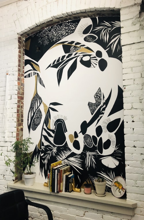 Honeymoon Collective Mural | Murals by Emily Kepulis | 6635 N Baltimore Ave in Portland