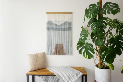 Lake and Mounntain tapestry | Wall Hangings by WOOL + ROPE