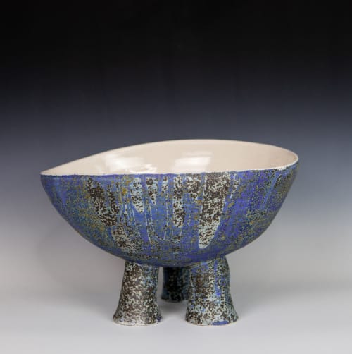 Tripod Bowl | Decorative Bowl in Decorative Objects by Lisa B. Evans Ceramics