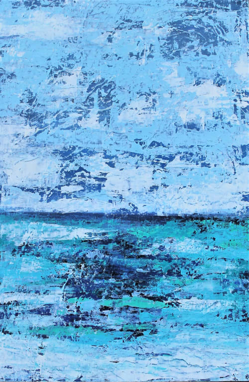 Edisto Waves | Oil And Acrylic Painting in Paintings by Andi Williams Art
