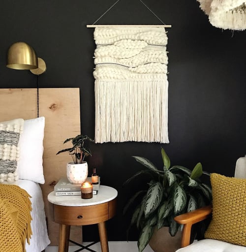 Ivory Organic Style Weaving | Macrame Wall Hanging by Erin Barrett  (Sunwoven)