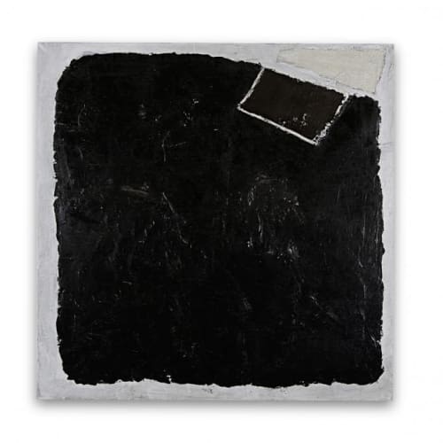 Nero Bianco Rosso I | Mixed Media by Kim Fonder