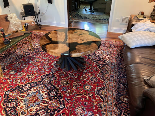 Maple/Epoxy pour Coffee Table. | Tables by Great Lakes Custom Furniture