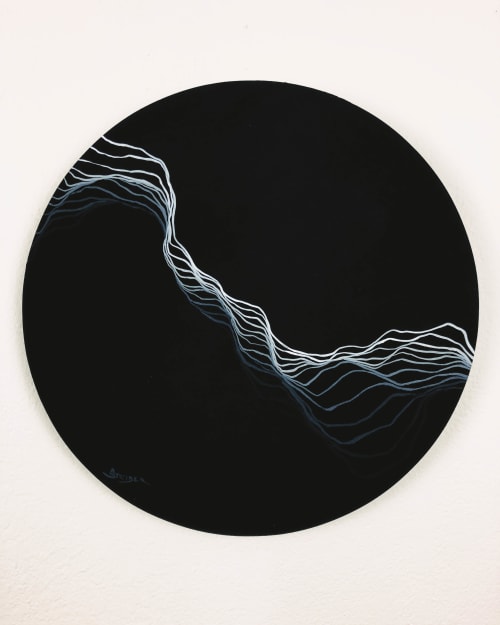 Dark Void Flow | Oil And Acrylic Painting in Paintings by Strider Patton