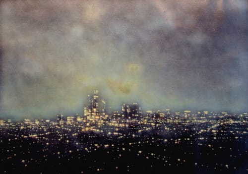 Abu Dhabi Skyline | Oil And Acrylic Painting in Paintings by Dennis Ekstedt | The St. Regis Abu Dhabi in Abu Dhabi