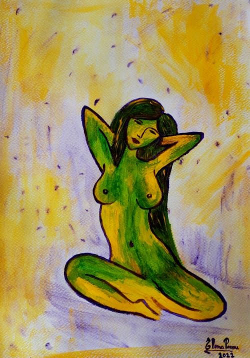 Colours of sensuality 4, Colores de Sensualidad 4 | Oil And Acrylic Painting in Paintings by Elena Parau